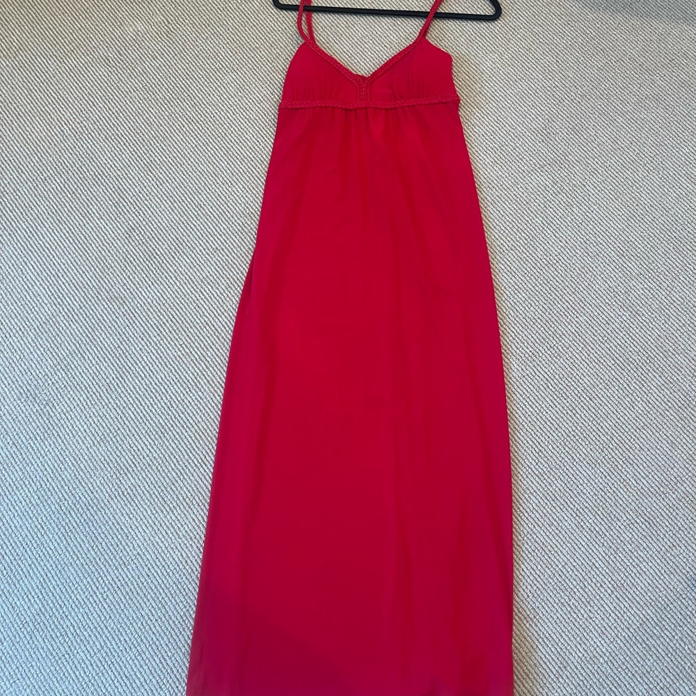 Wishes Wishes Wishes Red Spaghetti Strap Maxi Sundress